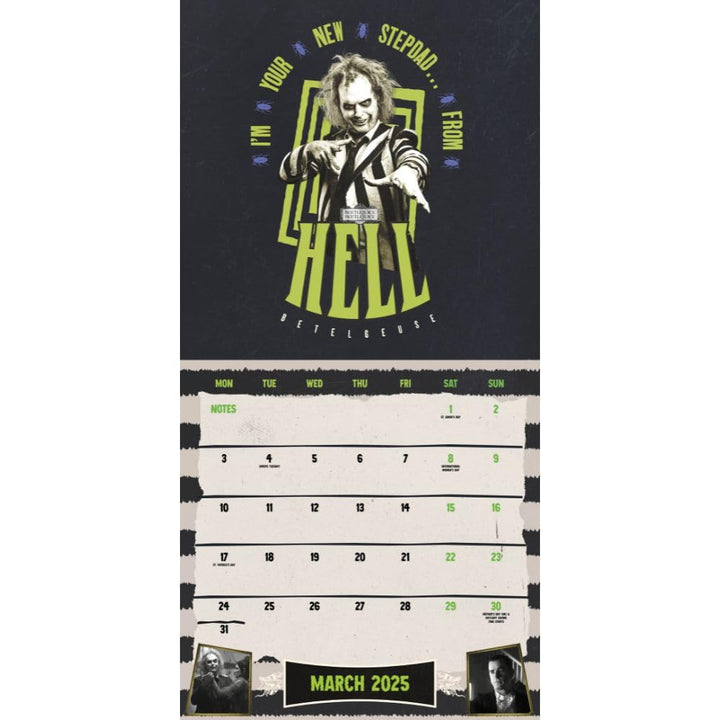 Beetlejuice 2 The Movie Square Calendar 2025 by Entertainment>Movies>Beetlejuice