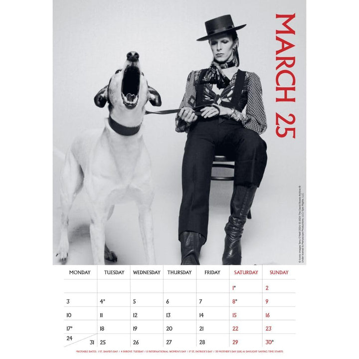 David Bowie A3 Calendar 2025 by Entertainment>Music>David Bowie