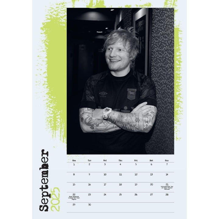 Ed Sheeran A3 Calendar 2025 by Entertainment>Music>Ed Sheeran