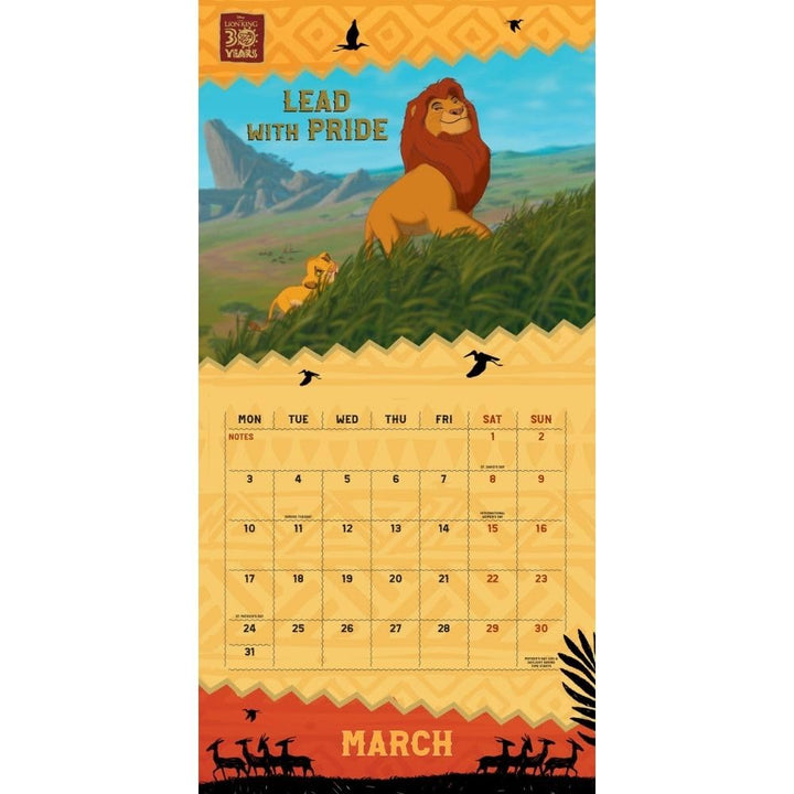 The Lion King Square Calendar 2025 by Entertainment>Movies>The Lion King