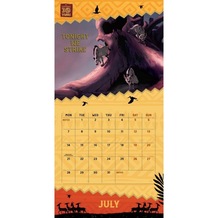 The Lion King Square Calendar 2025 by Entertainment>Movies>The Lion King