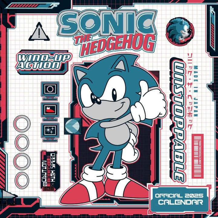 Sonic The Hedgehog Square Calendar 2025 by Entertainment>Gaming>Sonic The Hedgehog