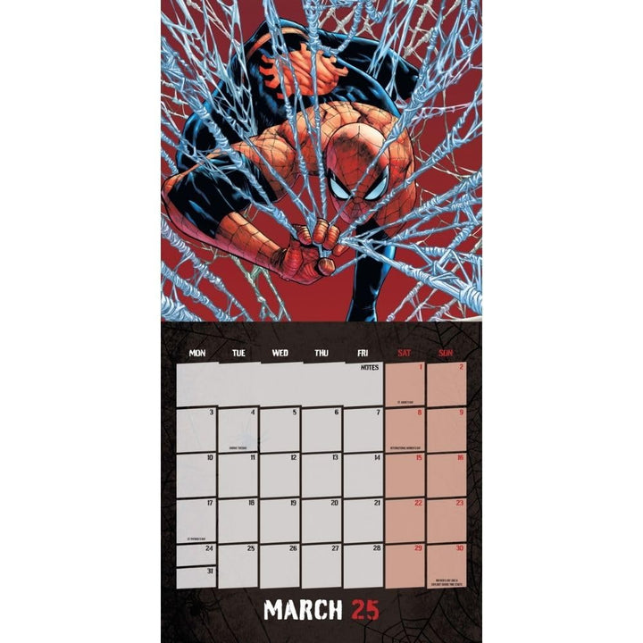 Spider-Man Square Calendar 2025 by Entertainment>Movies>Spider-Man