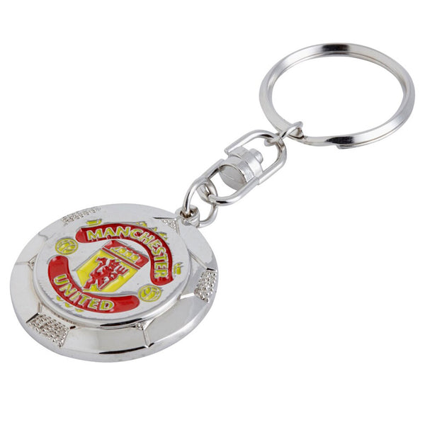 Manchester United FC Silver Ball Keyring by Football>Premier League>Manchester United FC