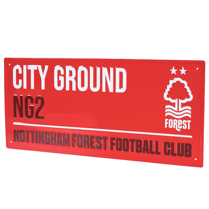 Nottingham Forest FC Colour Street Sign by Football>Premier League>Nottingham Forest FC