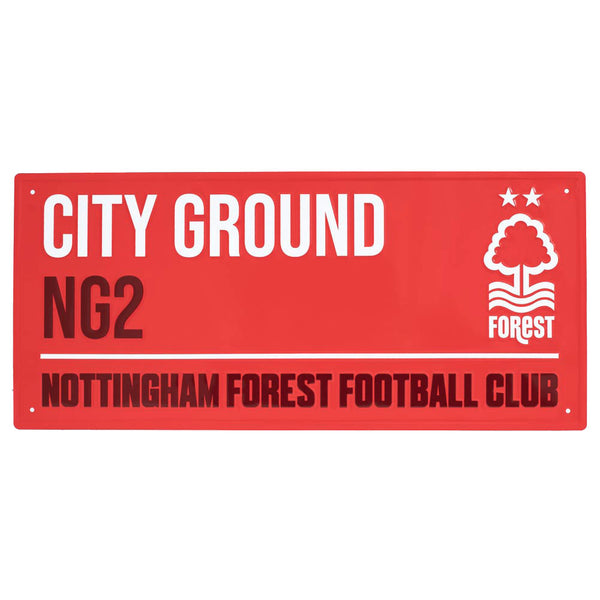 Nottingham Forest FC Colour Street Sign by Football>Premier League>Nottingham Forest FC