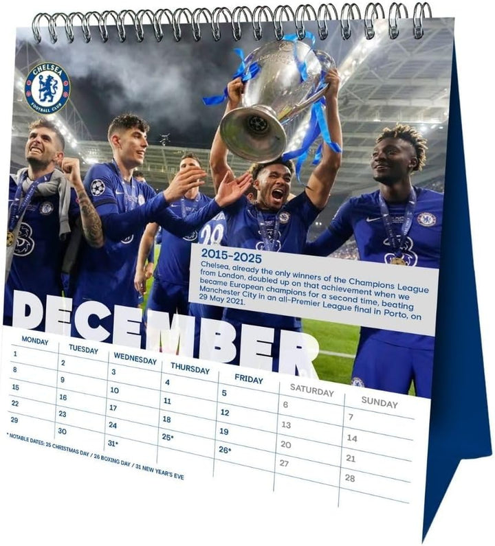 Chelsea FC Desktop Calendar 2025 by Football>Premier League>Chelsea FC