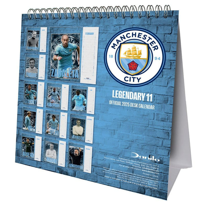 Manchester City FC Desktop Calendar 2025 by Football>Premier League>Manchester City FC