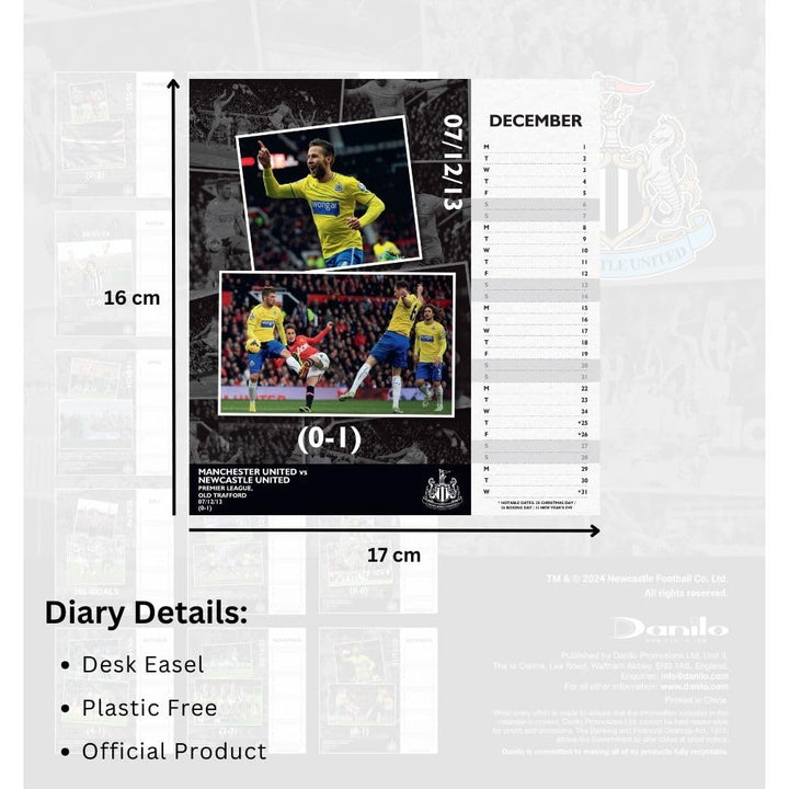 Newcastle United FC Desktop Calendar 2025 by Football>Premier League>Newcastle United FC