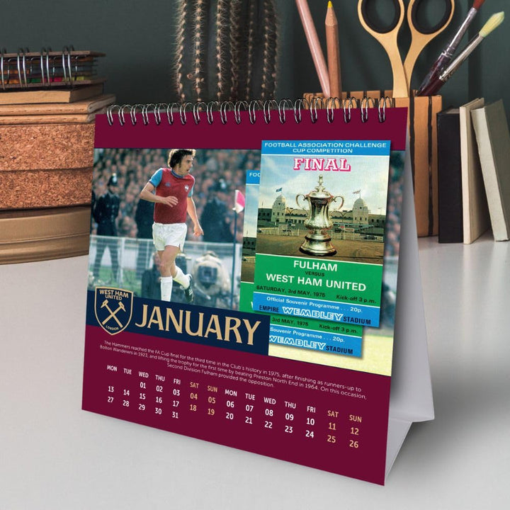 West Ham United FC Desktop Calendar 2025 by Football>Premier League>West Ham United FC