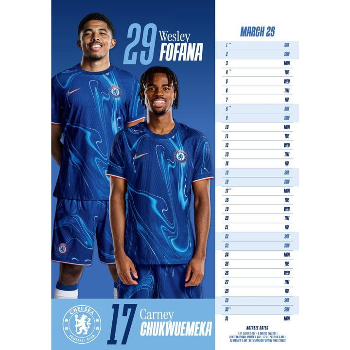 Chelsea FC A3 Calendar 2025 by Football>Premier League>Chelsea FC