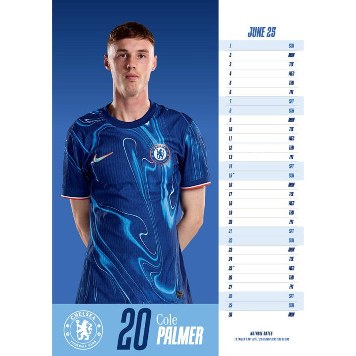 Chelsea FC A3 Calendar 2025 by Football>Premier League>Chelsea FC