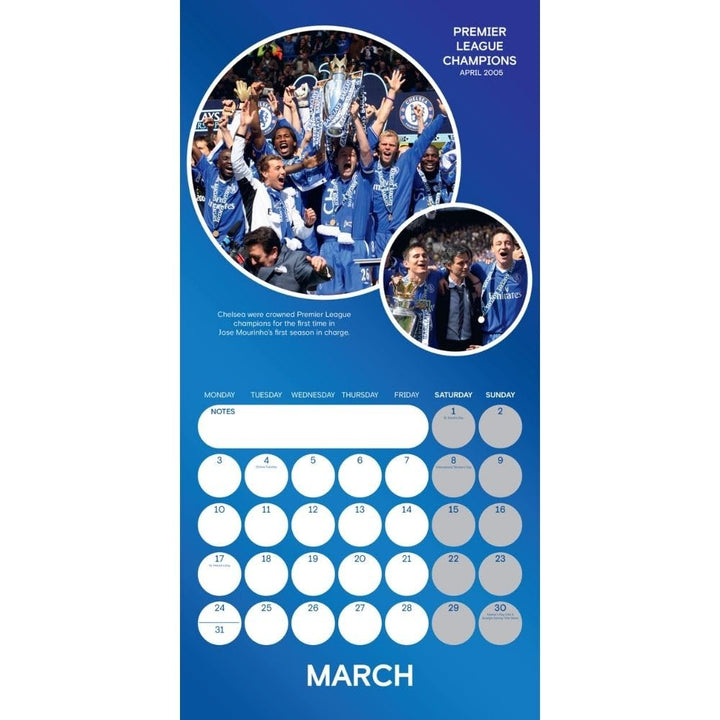 Chelsea FC Legends Square Calendar 2025 by Football>Premier League>Chelsea FC