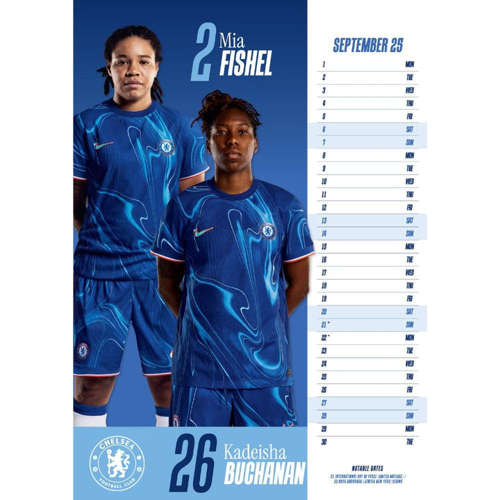 Chelsea WFC A3 Calendar 2025 by Football>Premier League>Chelsea FC