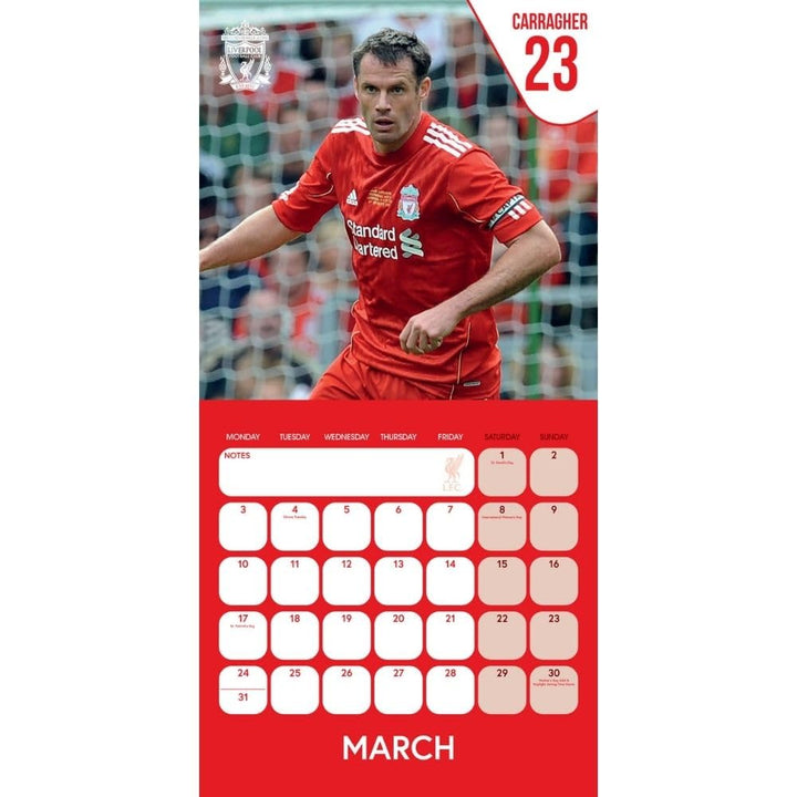 Liverpool FC Legends Square Calendar 2025 by Football>Premier League>Liverpool FC