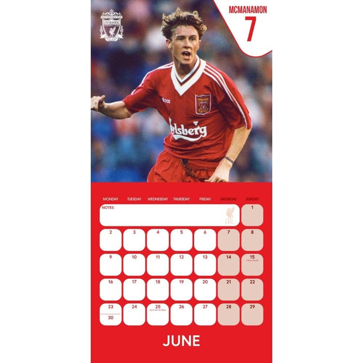 Liverpool FC Legends Square Calendar 2025 by Football>Premier League>Liverpool FC