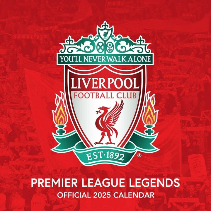 Liverpool FC Legends Square Calendar 2025 by Football>Premier League>Liverpool FC