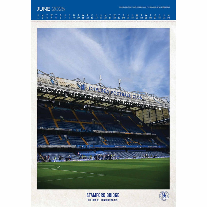 Chelsea FC Deluxe Calendar 2025 by Football>Premier League>Chelsea FC