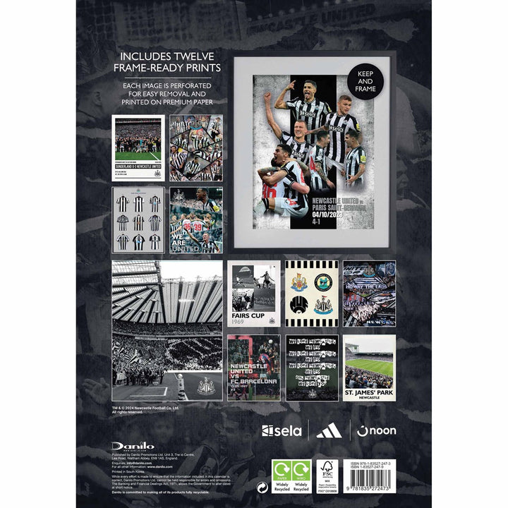 Newcastle United FC Deluxe Calendar 2025 by Football>Premier League>Newcastle United FC