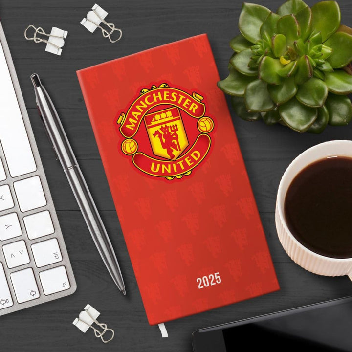 Manchester United FC Slim Diary 2025 by Football>Premier League>Manchester United FC