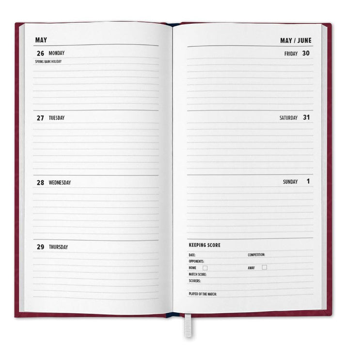 West Ham United FC Slim Diary 2025 by Football>Premier League>West Ham United FC