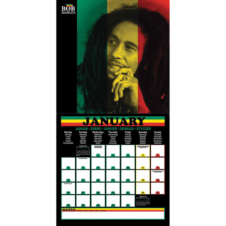 Bob Marley Square Calendar 2025 by Entertainment>Music>Bob Marley