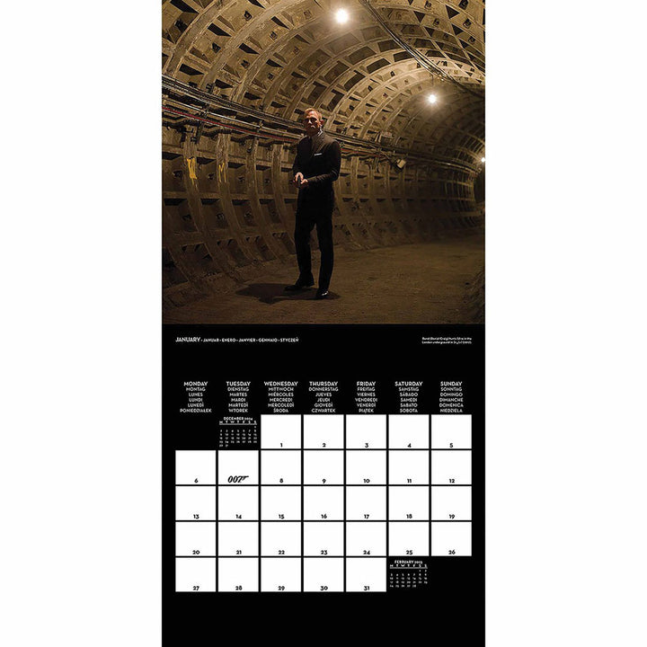 James Bond Square Calendar 2025 by Entertainment>Movies>James Bond