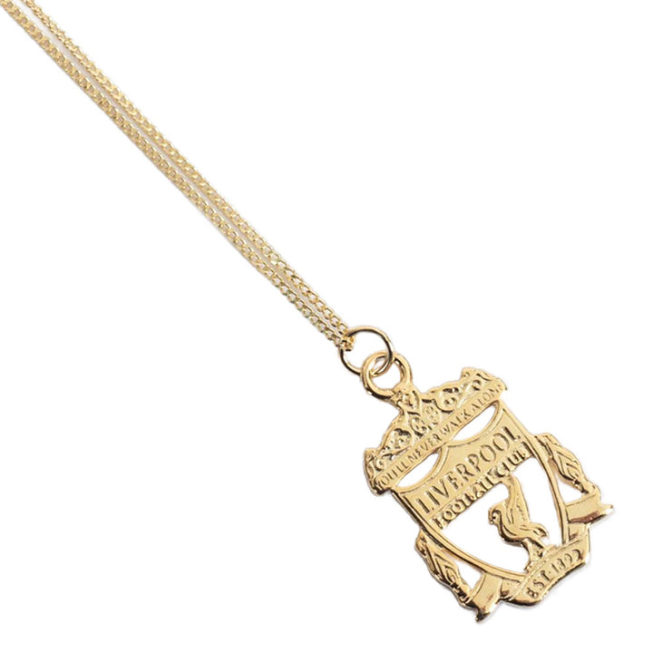 Liverpool FC 18ct Gold Plated on Silver Crest Pendant & Chain by Football>Premier League>Liverpool FC