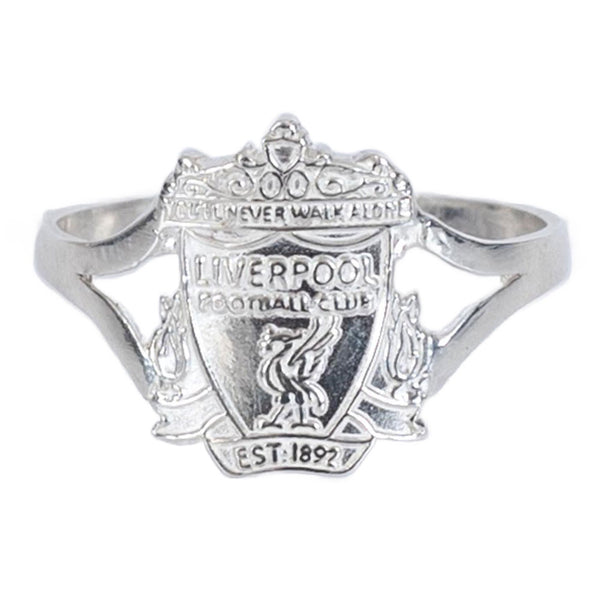 Liverpool FC Sterling Silver Split Shank Ring Medium by Football>Premier League>Liverpool FC