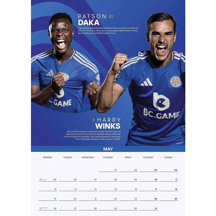 Leicester City FC A3 Calendar 2025 by Football>Premier League>Leicester City FC