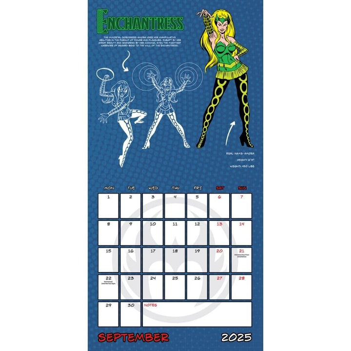 Marvel Comics Square Calendar 2025 by Entertainment>Movies>Marvel