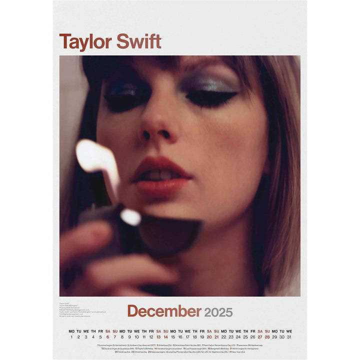 Taylor Swift A3 Calendar 2025 by Entertainment>Music>Taylor Swift