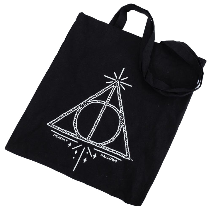 Harry Potter Deathly Hallows Canvas Tote Bag by Entertainment>Movies>Harry Potter