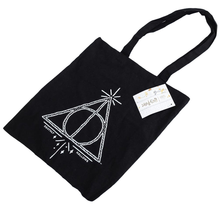 Harry Potter Deathly Hallows Canvas Tote Bag by Entertainment>Movies>Harry Potter