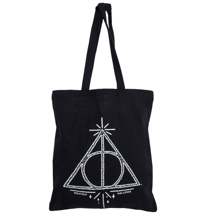 Harry Potter Deathly Hallows Canvas Tote Bag by Entertainment>Movies>Harry Potter