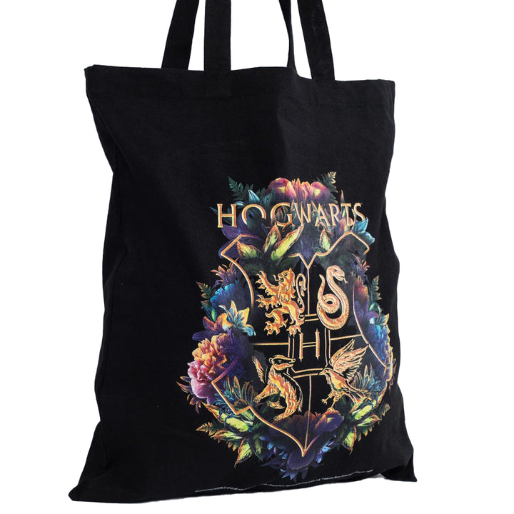 Harry Potter Hogwarts Crest Canvas Tote Bag by Entertainment>Movies>Harry Potter