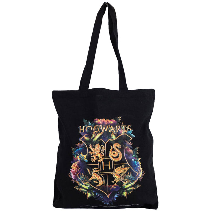 Harry Potter Hogwarts Crest Canvas Tote Bag by Entertainment>Movies>Harry Potter