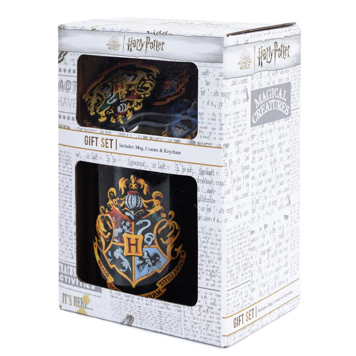 Harry Potter Colourful Crest Mug & Coaster Set by Entertainment>Movies>Harry Potter