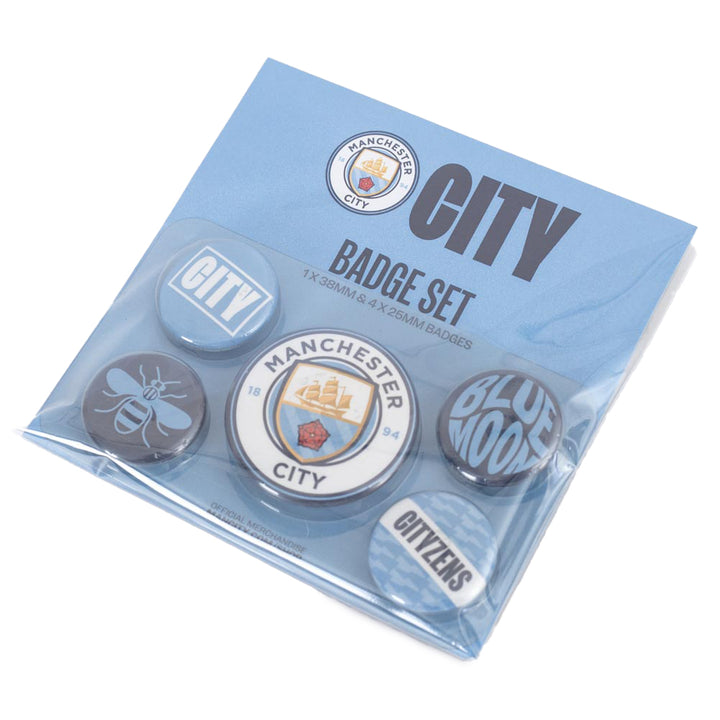 Manchester City FC Button Badge Set by Football>Premier League>Manchester City FC