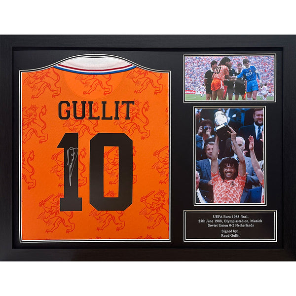 Netherlands Gullit 1994 Signed Shirt (Framed) by Football>International>Netherlands