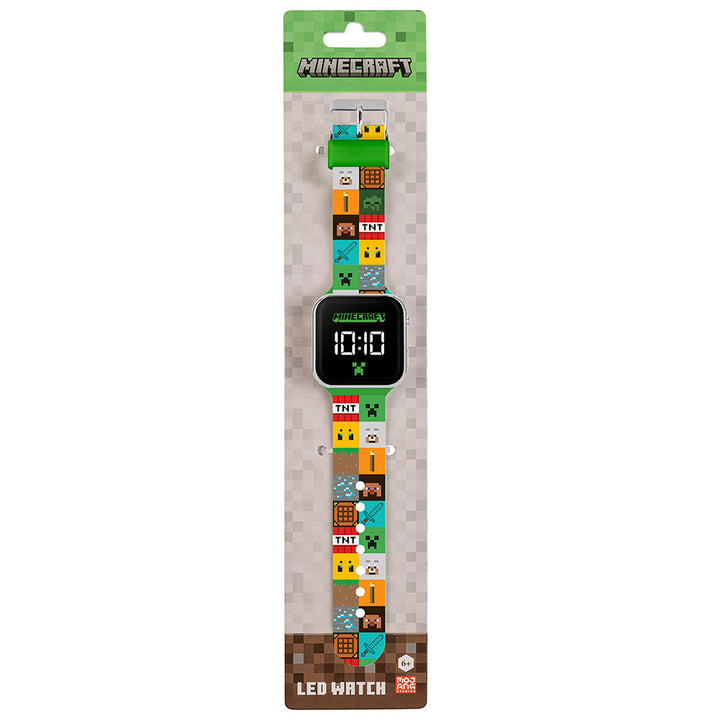 Minecraft Junior LED Watch by Entertainment>Gaming>Minecraft