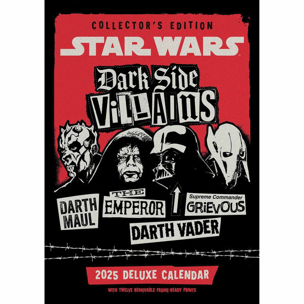 Star Wars Dark Side Deluxe Calendar 2025 by Entertainment>Movies>Star Wars