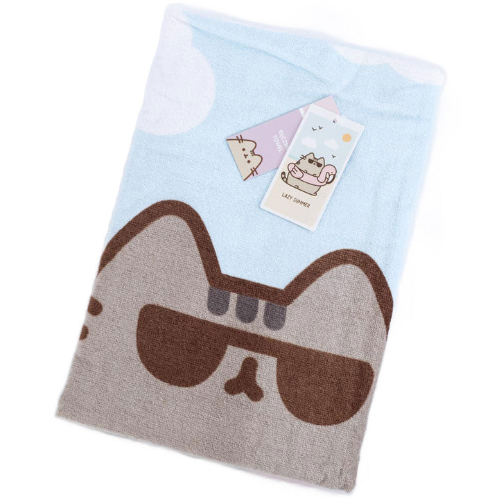 Pusheen Lazy Summer Towel by Entertainment>TV Series>Pusheen