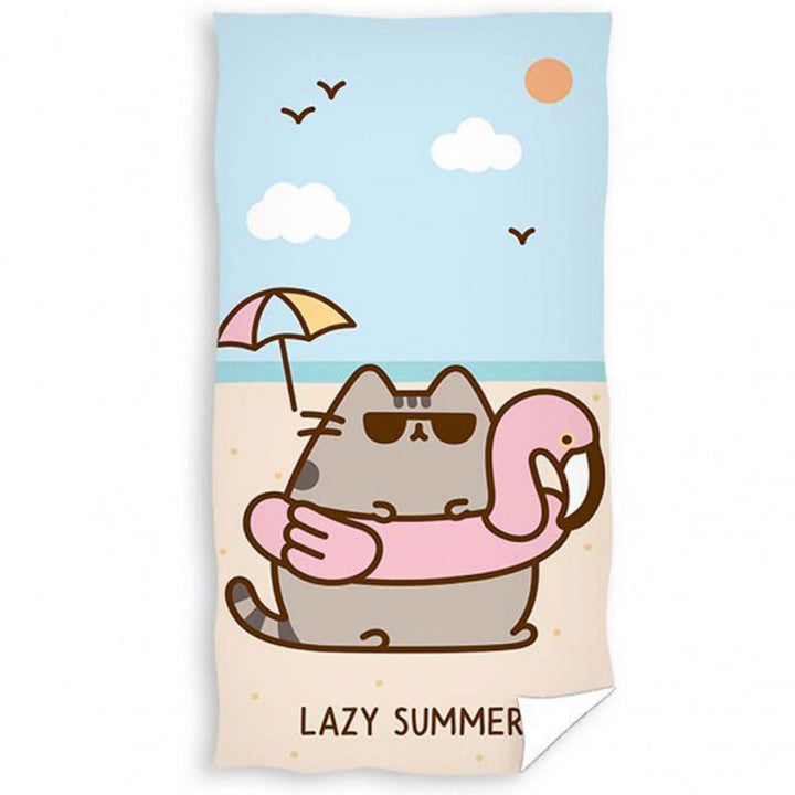 Pusheen Lazy Summer Towel by Entertainment>TV Series>Pusheen