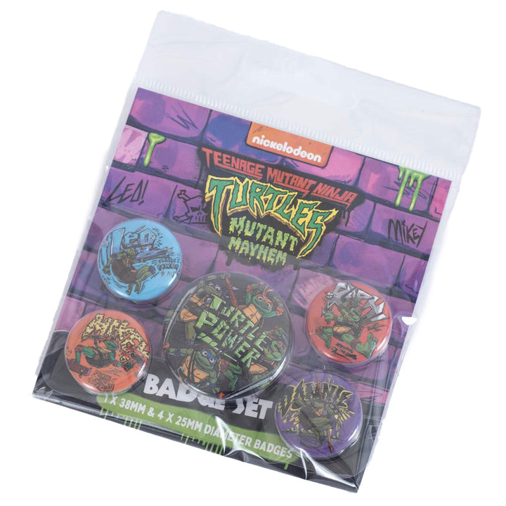 Teenage Mutant Ninja Turtles Button Badge Set by Entertainment>TV Series>Teenage Mutant Ninja Turtles