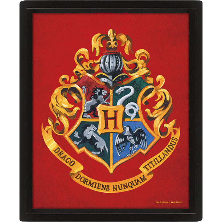 Harry Potter Gryffindor Framed 3D Picture by Entertainment>Movies>Harry Potter