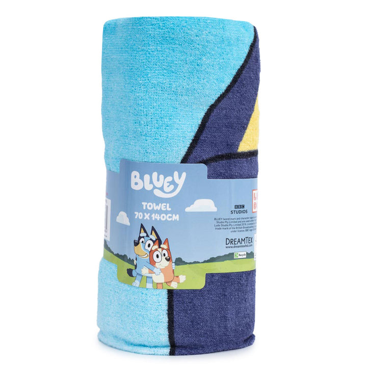 Bluey Wave Towel by Entertainment>TV Series>Bluey