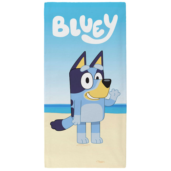 Bluey Wave Towel by Entertainment>TV Series>Bluey