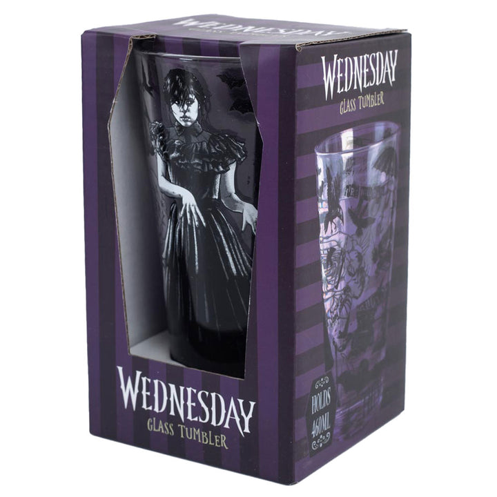 Wednesday Large Glass by Entertainment>TV Series>Wednesday