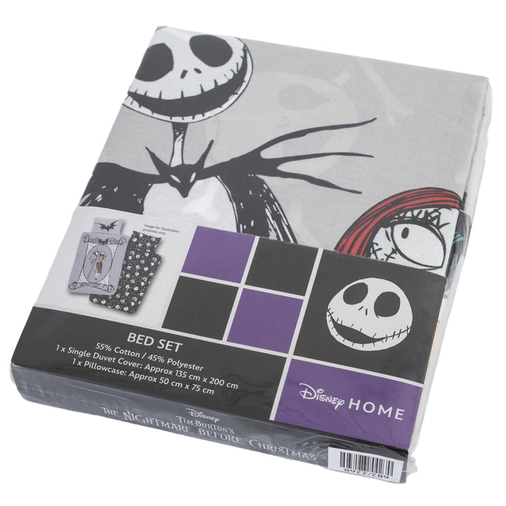 The Nightmare Before Christmas Single Duvet Set by Entertainment>Movies>Nightmare Before Christmas